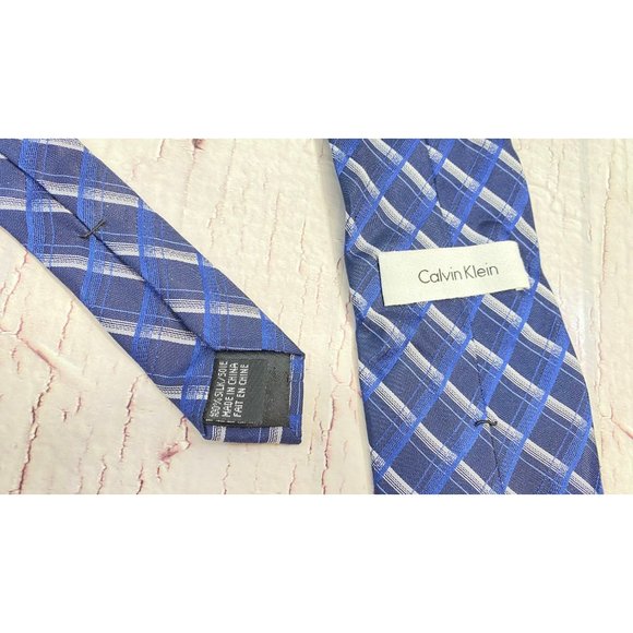 calvin klein mens necktie 100% silk tie - Picture 3 of 7